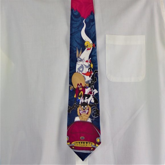 Warner Bros. Vtg 1996, Looney Tunes Necktie - Picture 3 of 16